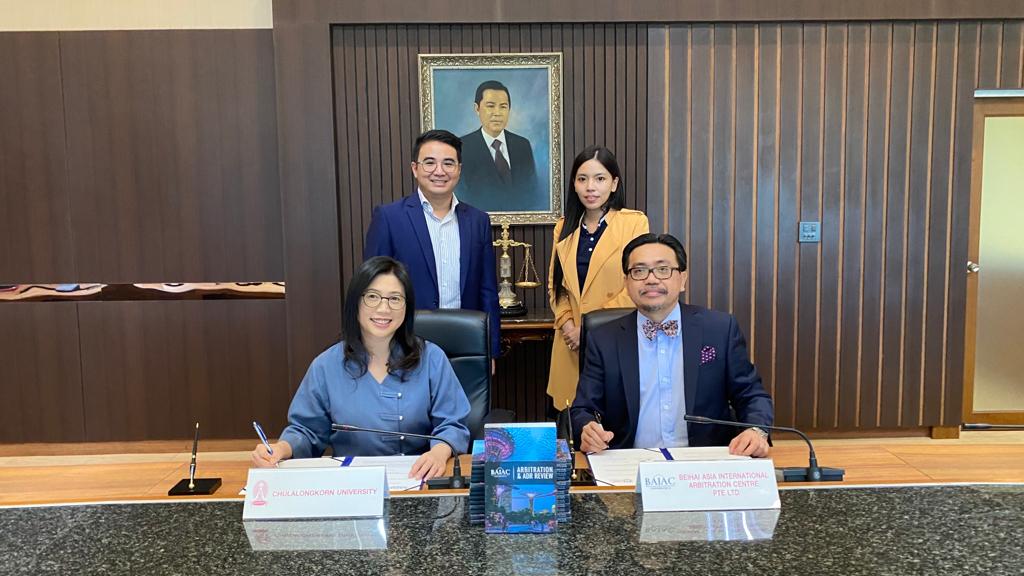 BAIAC signs MoU with Chulalongkorn University, Faculty of Law, Centre for Dispute Resolution